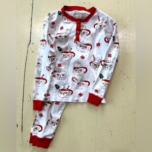 The Beaufort Bonnet Company Santa pajamas in size 8